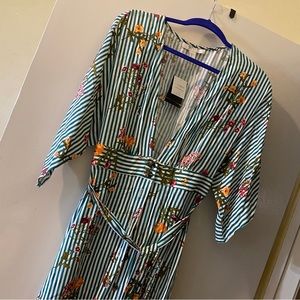 Forever 21 Striped floral Summer Dress